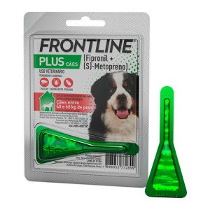 Frontline Plus Antipulgas e Carrapatos Para Cães 40 a 60kg