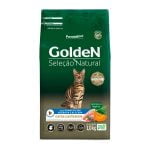 Ração Golden Seleção Natural Gatos Adultos Castrados Frango com Abóbora e Alecrim - 1kg