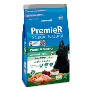 Ração Premier Seleção Natural Cães Adultos Raças Pequenas Frango - 1kg