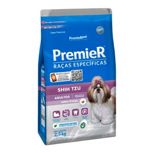 Ração Premier Raças Específicas Para Cães Adultos Shih Tzu Sabor Frango - 2,5kg