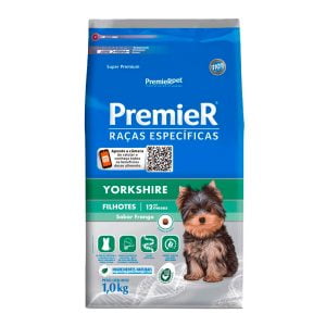 Ração Premier Raças Específicas Yorkshire Cães Filhotes Sabor Frango - 1kg