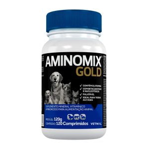 Suplemento Aminomix Gold Vetnil com 120 Comprimidos