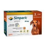 Simparic Antipulgas e Carrapatos Para Cães 5,1 a 10kg - 3 Comprimidos