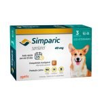 Simparic Antipulgas e Carrapatos Para Cães de 10,1 a 20kg - 3 Comprimidos