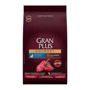 Ração GranPlus Gourmet Para Gatos Castrados Ovelha e Arroz - 1kg
