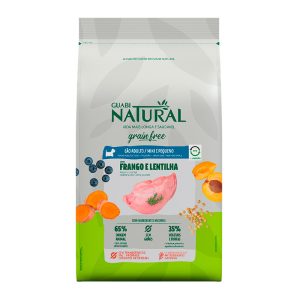 Ração Guabi Natural Grain Free Cães Adultos Mini e Pequenos Frango e Lentilha - 1kg