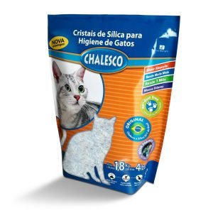 Areia Higiênica Chalesco para Gatos - Cristais de Sílica 1,8kg