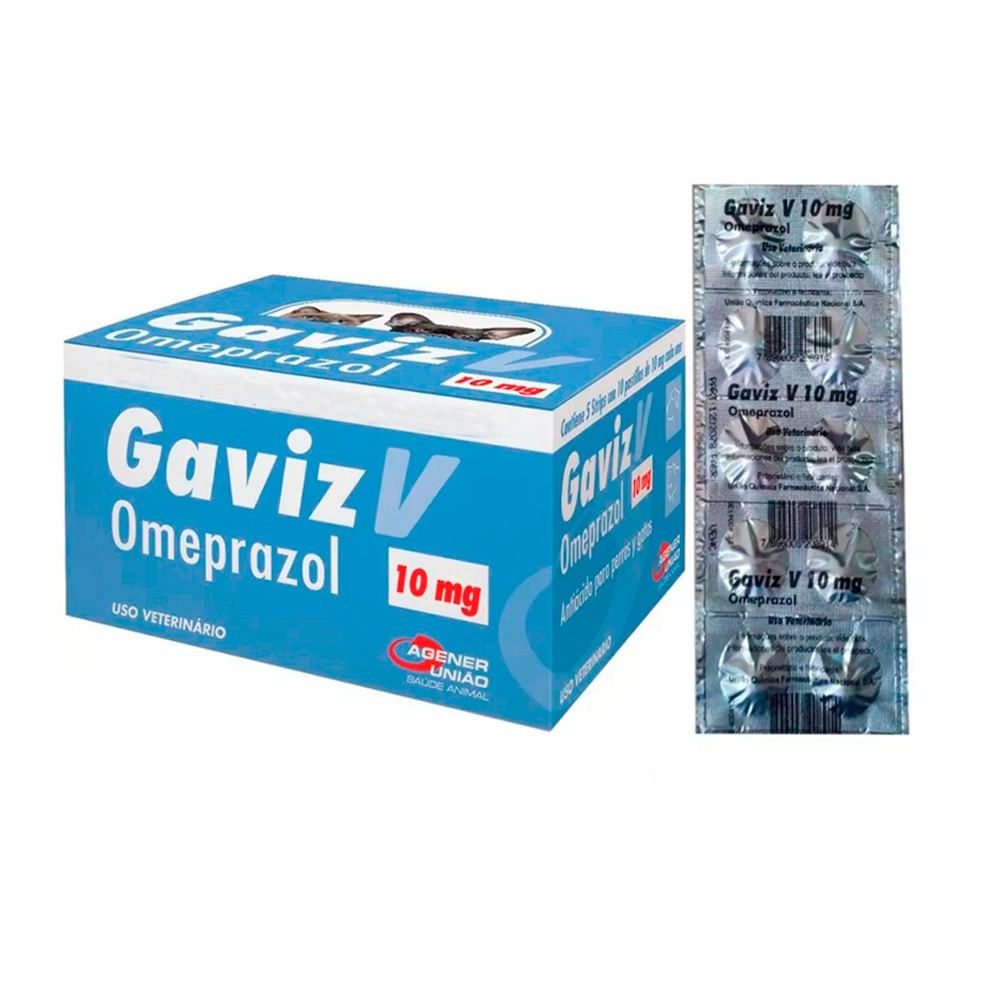 Antiácido Gaviz V Omeprazol 10mg Cartela com 10 comprimidos