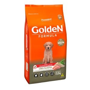 Ração Golden Fórmula Cães Filhotes Frango e Arroz - 15kg