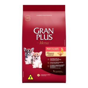 Ração Granplus Menu Para Cães Filhotes De Porte Mini Sabor Frango e Arroz - 1kg