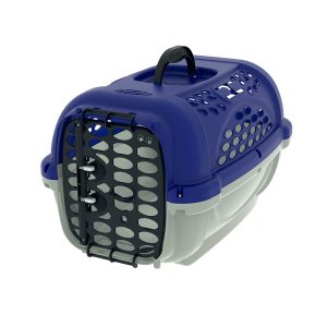 Caixa de Transporte Para Cães e Gatos Panther Plast Pet Azul Nº 4