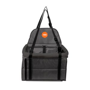 Assento Tubline Transpet One Para Cães E Gatos Preto e Cinza Até 10kg