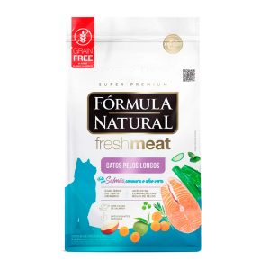Ração Fórmula Natural FreshMeat Gatos Adultos Pelos Longos Salmão 1kg