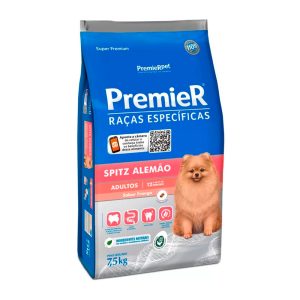 Ração Premier Raças Específicas Spitz Alemão Cães Adultos Frango - 7,5kg