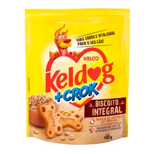 Biscoito Keldog para Cães +Crock - Integral 400g