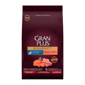 Ração GranPlus Gourmet Para Gatos Castrados Sabor Salmão e Frango - 10,1kg