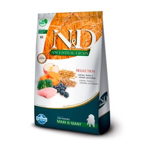 Ração Farmina N&D Ancestral Selection Para Cães Filhotes De Raças Grandes Sabor Frango 15kg