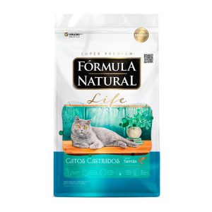 Ração Fórmula Natural Life Para Gatos Castrados Salmão 7kg