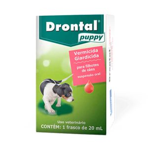 Vermífugo Drontal Puppy Suspensão Oral Cães Filhotes 20ml