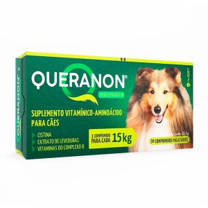 Suplemento Queranon Para Cães 15kg Avert 30 Comprimidos