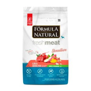 Ração Fórmula Natural Freshmeat Sensitive Cães Adultos Porte Mini e Pequeno - Cordeiro 1kg