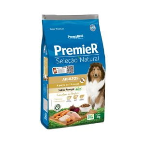 Ração Premier Seleção Natural Cães Adultos Frango - 12kg