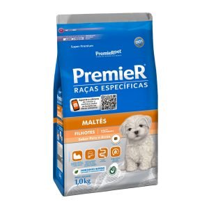 Ração Premier Raças Específicas Maltês Filhotes Peru e Arroz - 1kg