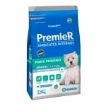 Ração Premier Ambientes Internos para Cães Adultos Raças Pequenas Sabor Frango e Salmão - 2,5kg