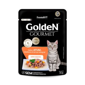 Ração Úmida Golden Gourmet Gatos Adultos Atum 70g