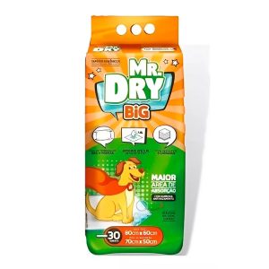 Tapete Higiênico Mr Dry Big 80x60 30 Unidades