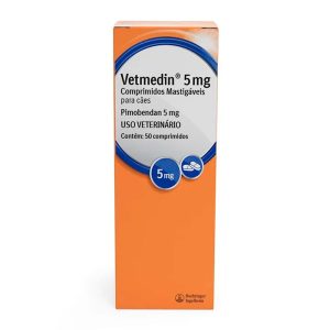 Vetmedin 5mg Mastigável Para Cães Boehringer 50 Comprimidos