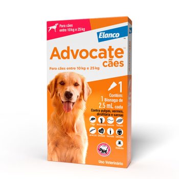 Antipulgas Advocate Para Cães De 10 A 25kg 2,5mL 1 Pipeta