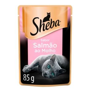 Ração Úmida Sheba Sachê Para Gatos Adultos - Salmão 85g