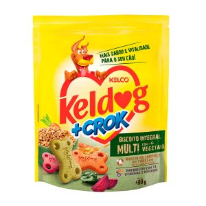 Biscoito Keldog para Cães +Crock - Integral Multi com Vegetais 400g