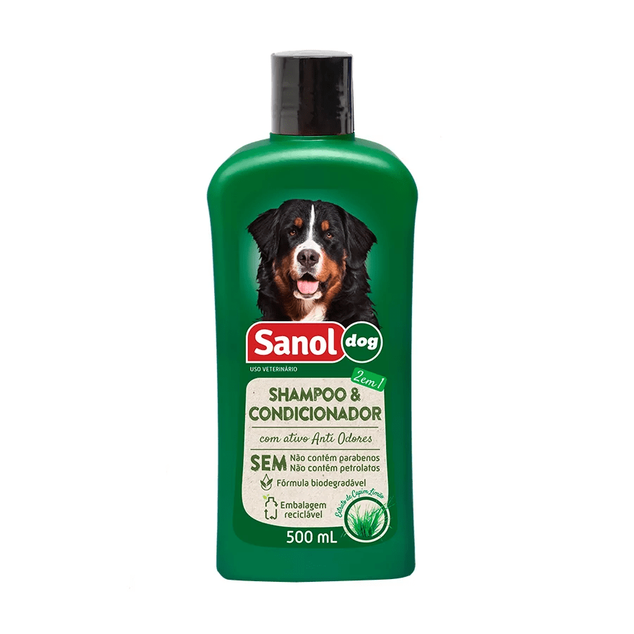 Shampoo Sanol Dog Cães Citrus Grande Porte 500ml