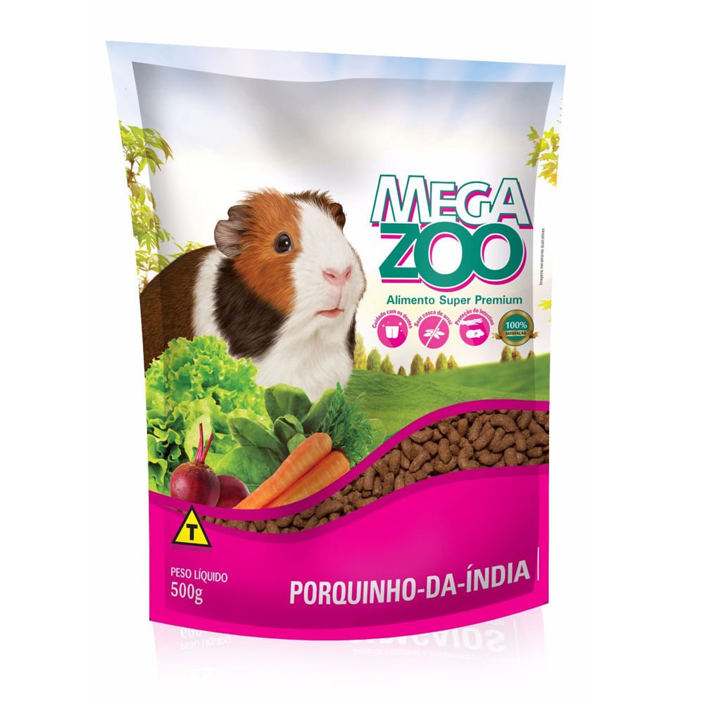 Ração Megazoo Para Porquinho-Da-India 500g