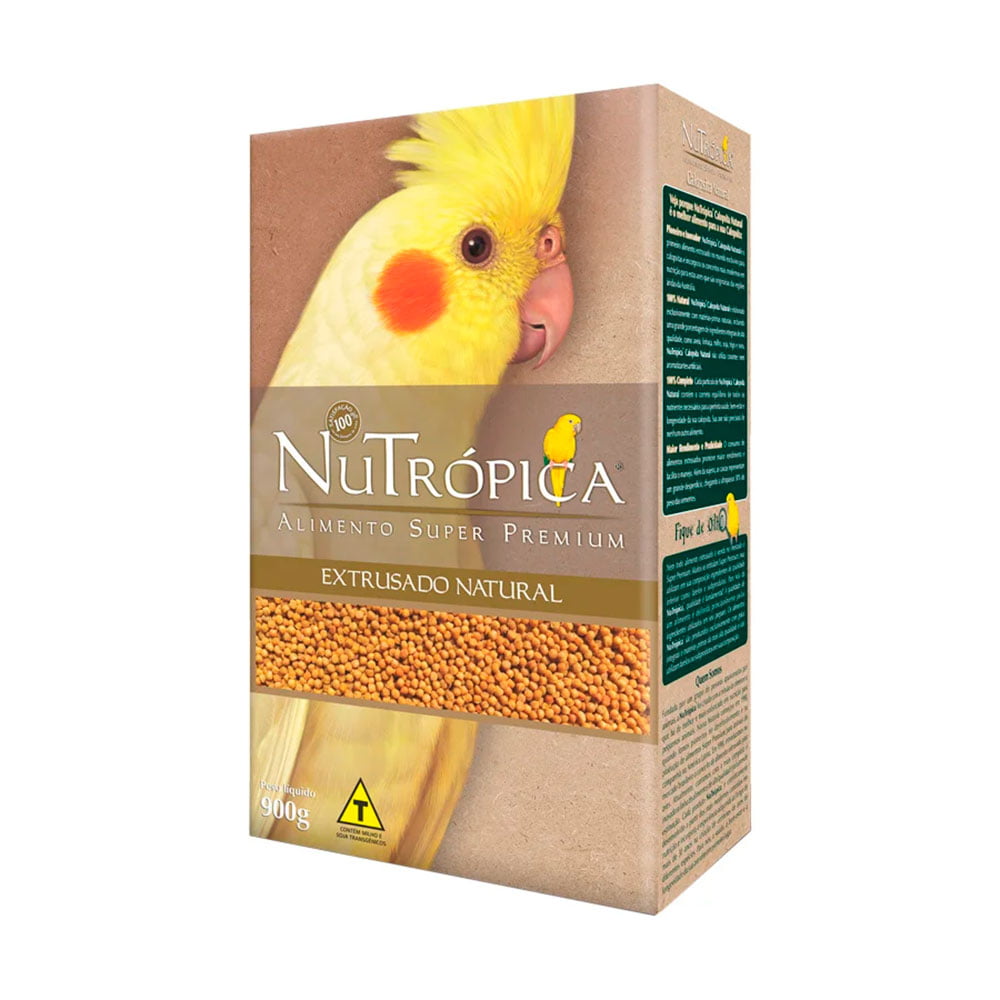 Ração Nutrópica Extrusado Natural Para Calopsitas 900g