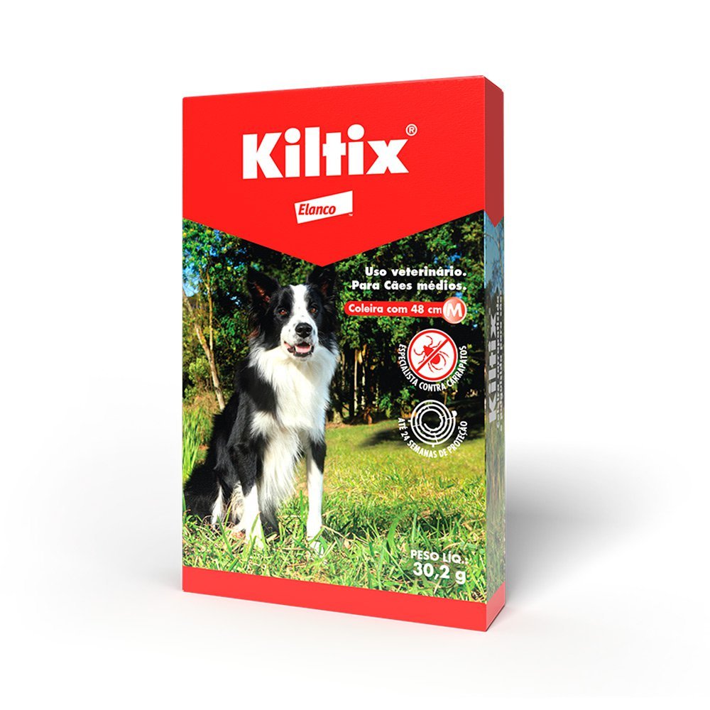 Coleira Antipulgas e Carrapatos Kiltix Média