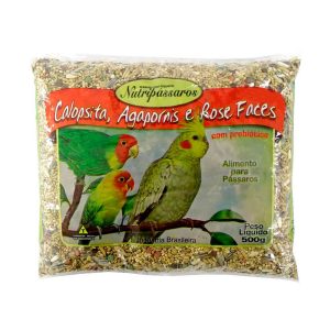 Mistura Nutripássaros Para Calopsita Com Frutas 500g