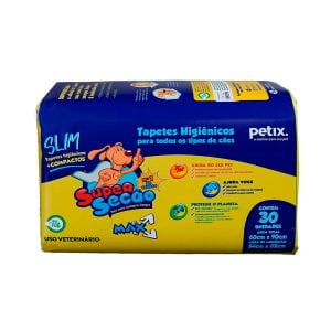 Tapete Higiênico Super Secão Max Slim Petix C/30 Unidades