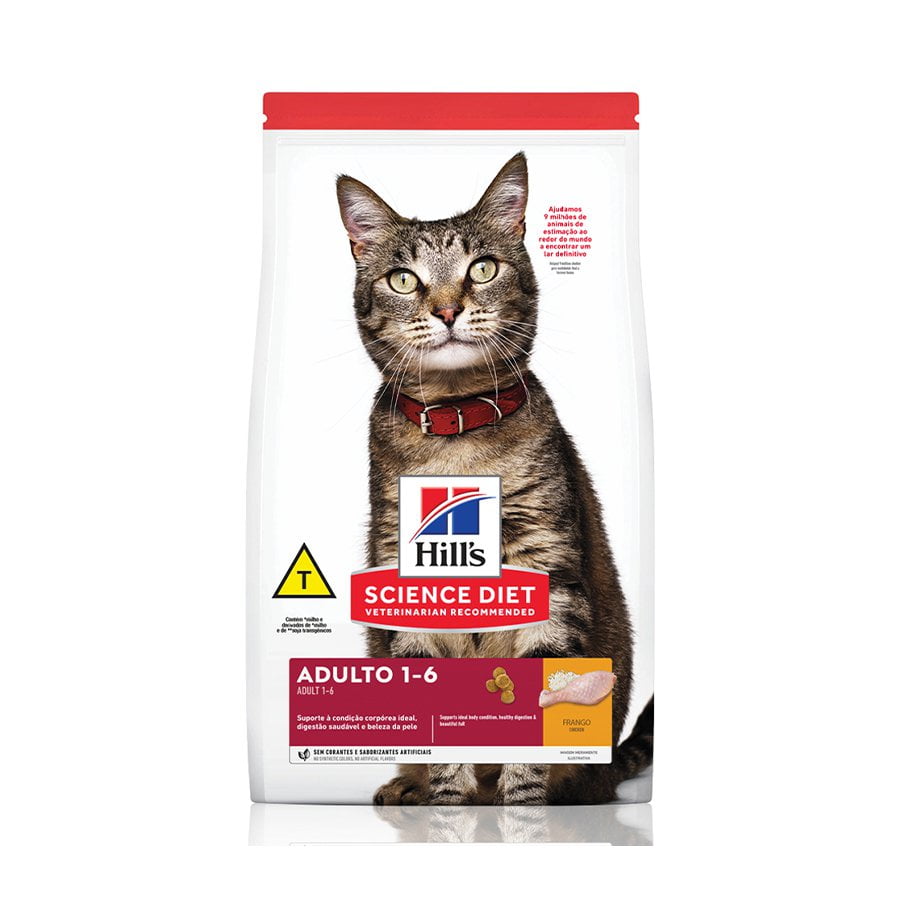 Ração Hill's Science Diet para Gatos Adultos Frango - 3kg