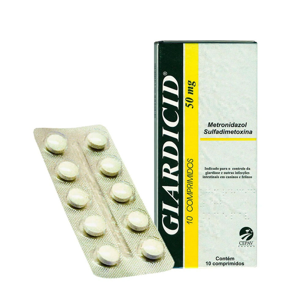 Giardicid Cepav 50mg 10 Comprimidos