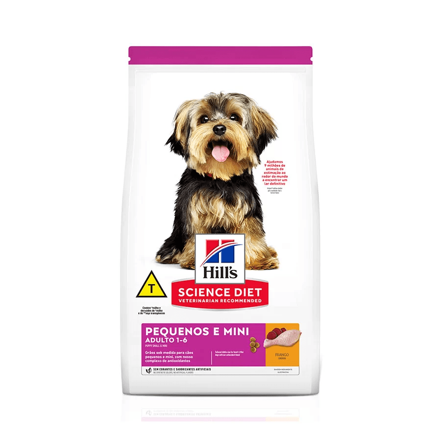 Ração Hill's Science Diet Para Cães Adultos Pequenos e Mini - 2,4kg