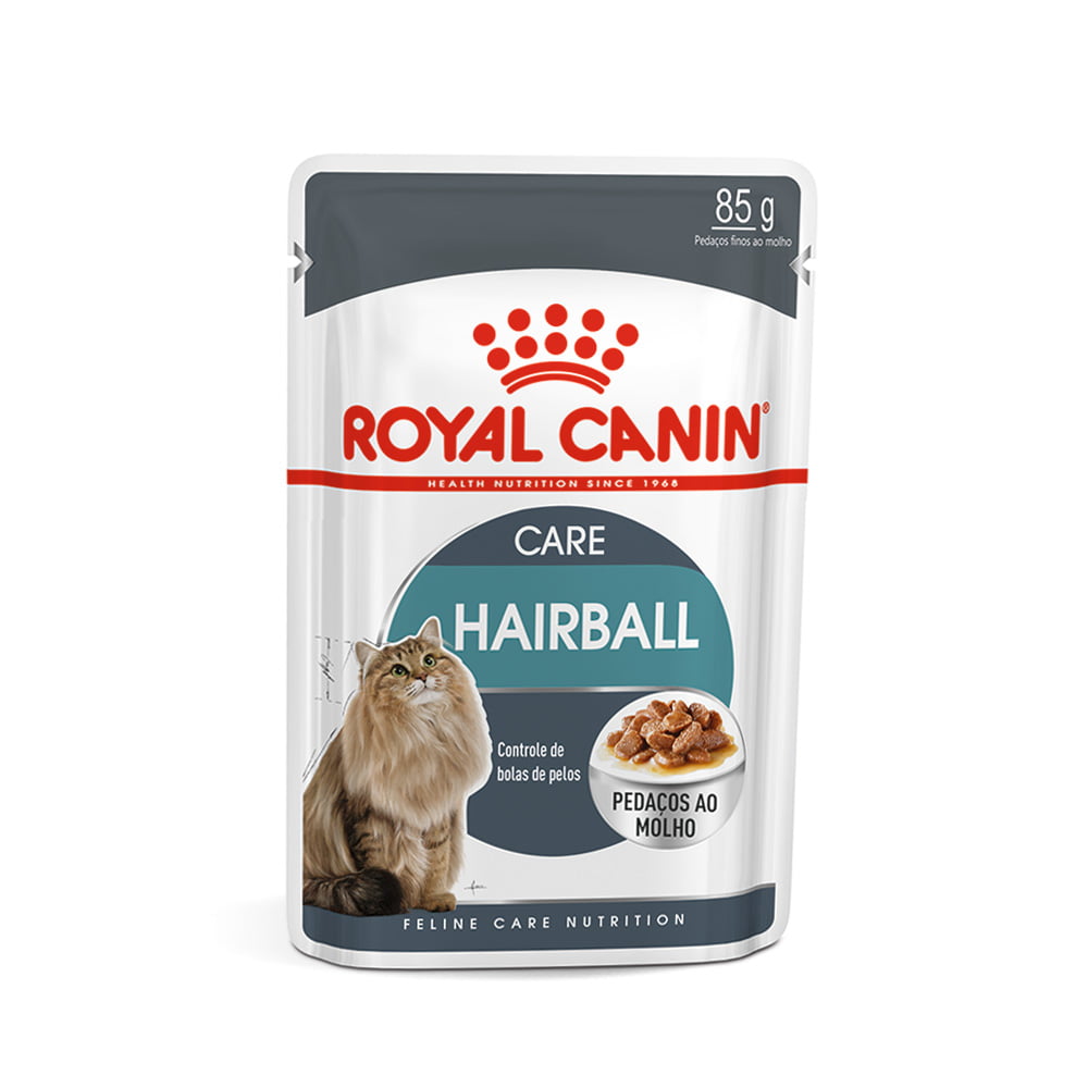Ração Úmida Royal Canin Gatos Sache Hairball Care Wet 85g