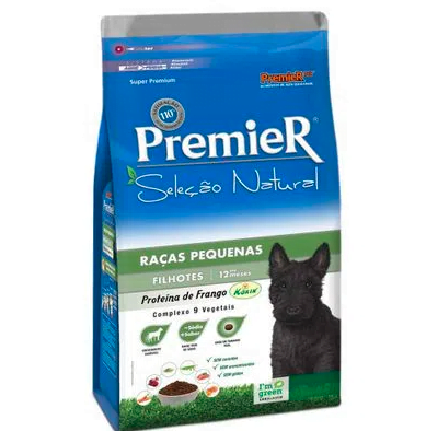Ração Premier Seleção Natural Para Cães Filhotes Raças Pequenas - 2,5kg