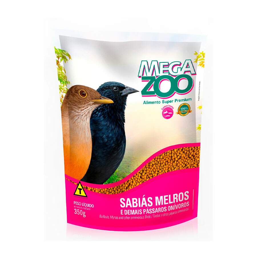 Ração Megazoo Para Trinca-Ferros E Sabiás - 350g