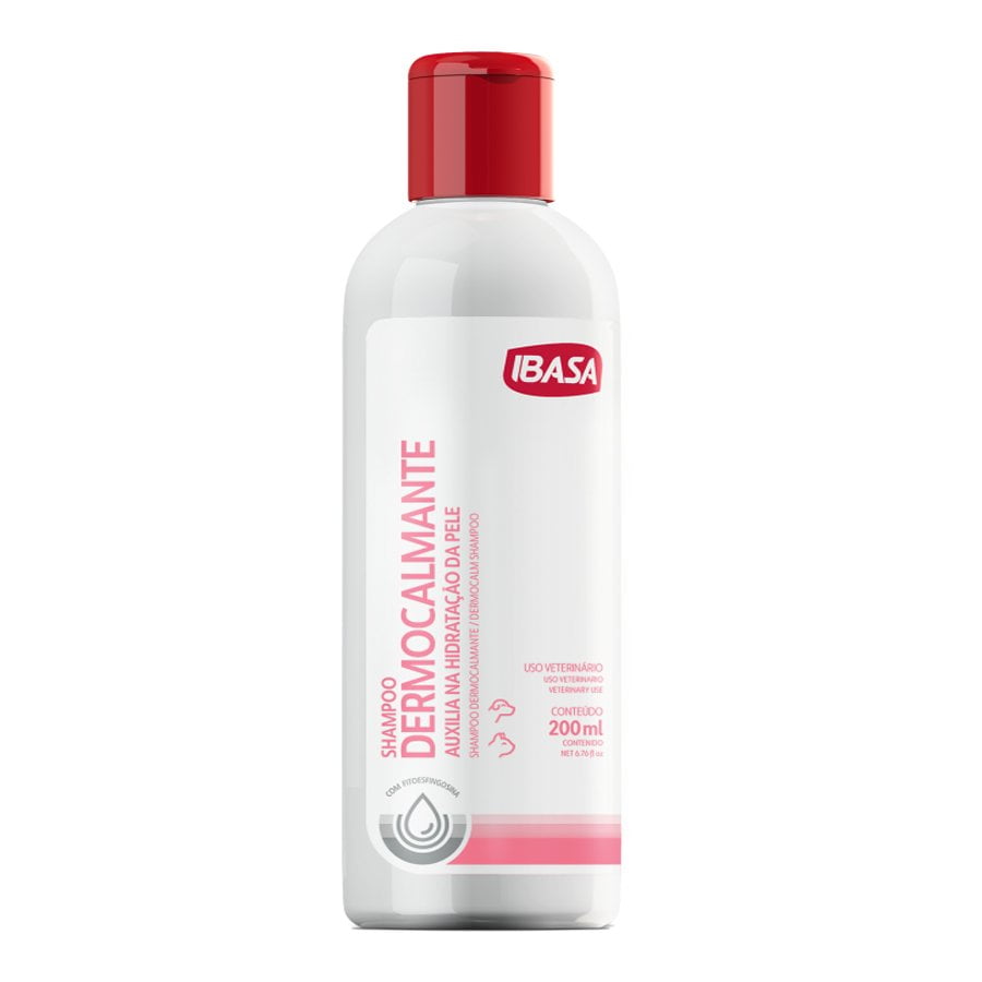 Shampoo Hidratante Ibasa Dermocalmante para Cães e Gatos 200ml