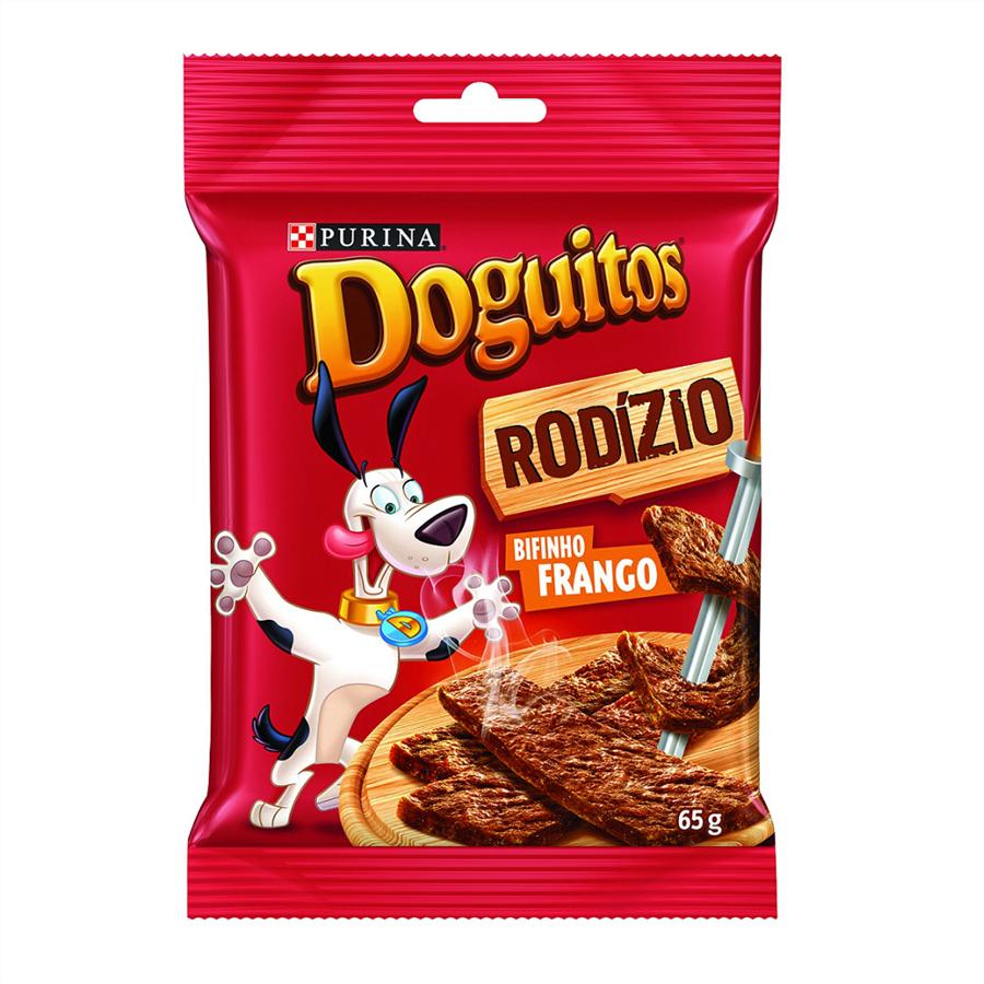 Petisco Doguitos Bifinho Rodízio Cães - Frango 65g