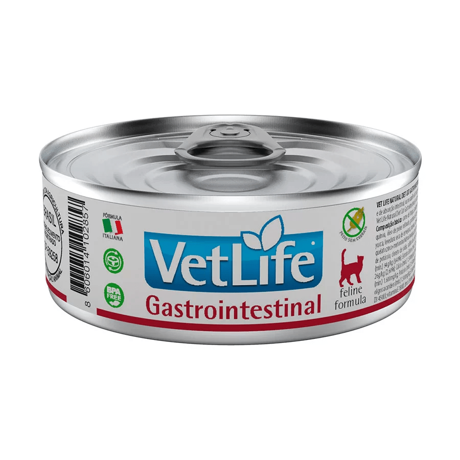 Ração Úmida Lata para Gatos Vet Life Feline - Gastrointestinal 85g