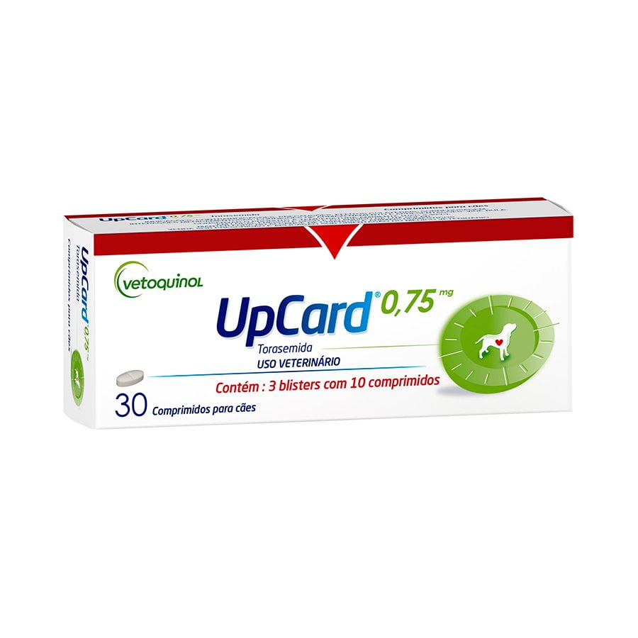 Upcard Vetoquinol 0,7mg com 30 Comprimidos